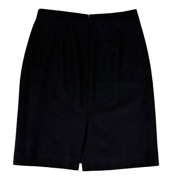 J Crew Wool Pencil Skirt Black size 4 - Picture 2 of 6
